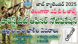 Telangana Forest Beat officer notification 2025 TG FBO Notification 2025Telangana Forest Jobs 2024 [upl. by Elac945]