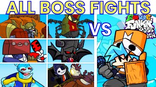 VS Castle Crasher Bosses Boss Rush REVIVED FULL WEEK  Friday Night Funkin Mod [upl. by Orsa]