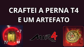 FIZ MERDA CRAFTANDO A PERNA T4  MIR4 NFT F2P [upl. by Oratnek]