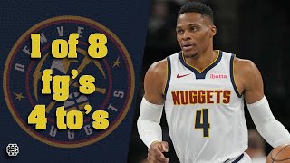 Russell Westbrook 1 of 8 fgs 4 tos vs Wolves 2425 season [upl. by Whit]