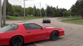 Thirdgen camaro burnouts getting sideways [upl. by Wildon]