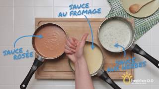 Apprendre à cuisiner en 30 secondes  Préparer une sauce blanche et ses variantes [upl. by Lucilia]