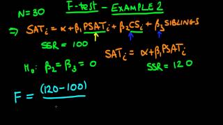 F test  example 2 [upl. by Cormick]