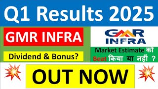 GMR INFRA Q1 results 2025  GMR INFRA results today  GMR INFRA Share News  GMR INFRA latest news [upl. by Miguelita]