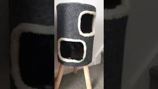 Purrshire Felt Two Level Cat Stool House [upl. by Ronyam]