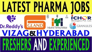 Latest Pharma Jobs in Telugu 2023  New Pharma Jobs in Vizag amp Hyderabad [upl. by Ianthe]