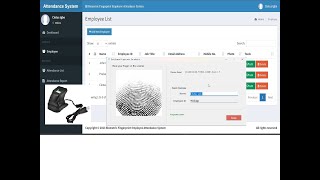 Online Biometric Fingerprint Employee Attendance System in PHP MySQL and C  ZKTeco 4500 [upl. by Ahseim454]