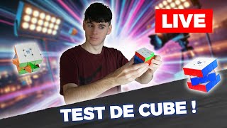 Je test des Rubiks Cube en live  Objectifs  Record perso [upl. by Hartzke]