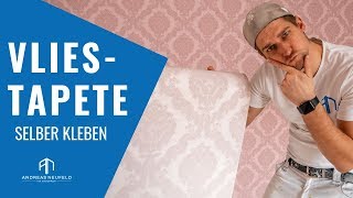 Vliestapete TAPEZIEREN 2019  Tapete selber streichenkleben [upl. by Taylor]