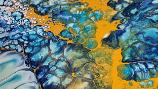 190 COMBO VINCENTE 🤩 Acrylic Pouring PEARL POUR Fluid Art [upl. by Bucky572]