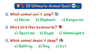 👉Amazing Animal Facts Quiz Test Your Knowledge [upl. by Akalam]