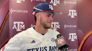 Gavin Grahovac discusses Texas AampM series sweep over McNeese [upl. by Cerf]