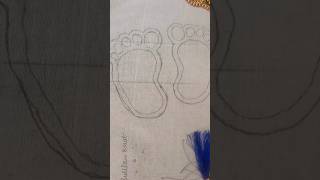 Baby foot patchwork aariwork embroidery babyfoot ulwe aariworkclass 8108356323 [upl. by Arvid102]