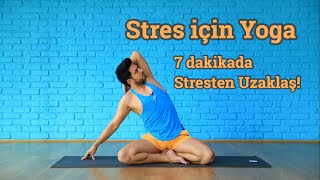 7 dakikada Stresten Uzaklaş  Evde ve Ofiste Yoga [upl. by Holden]