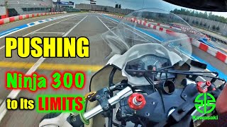 PUSHING Ninja 300 To Its LIMITS  Onboard 4K [upl. by Zeta]