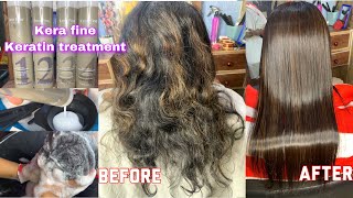 Right method of doing Keratin hair treatment  New Kera Fine keratin treatment detailed process [upl. by Nylaehs]