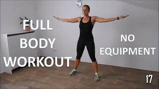 Full body workout for women – at home with no equipment [upl. by Noslien770]