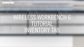 WWB6 Tutorial Inventory Tab [upl. by Jewett]