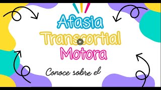 AFASIA TRANSCORTICAL MOTORA [upl. by Nyltiac]