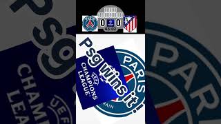 PSG vs Atletico Madrid football score prediction [upl. by Ayikan]