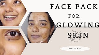 FACE PACK FOR GLOWING SKIN MALAYALAM skincare makeupdiva glowingskin oilyskin perfectskincare [upl. by Llered683]