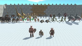 GHOR HAMMER WITH OGRE LORD amp MINOTOUR  VS 2X BOSS  Animal Revolt Battle Simulator [upl. by Chaffinch434]