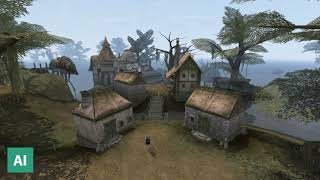 The Elder Scrolls III Morrowind  Nerevar Rising Music ExtendedContinued With AI [upl. by Lumpkin515]