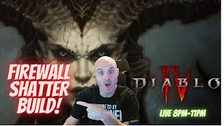 Firewall amp Shatter Build first Diablo 4 stream of 2024 [upl. by Kile519]