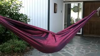 A tablecloth hammock [upl. by Kihtrak]