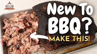 Smoke a PORK SHOULDER on Weber Smokey Mountain  Smoked Pulled Pork Recipe  SJ Cooks [upl. by Obocaj]