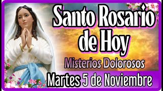 Santo Rosario CORTO de hoy martes 5 de noviembre 💐 MISTERIOS DOLOROSOS 💐 Rosario de hoy Virgen María [upl. by Xilef]