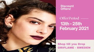 Discount Offers  Oriflame Cosmetic amp Makeup  February 2021 [upl. by Xuaeb660]