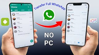 How to Transfer WhatsApp from Android to iPhone 15 Without A Computer in 2024 [upl. by Kciredohr]