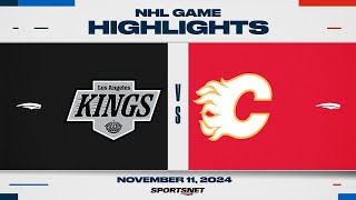 NHL Highlights  Kings vs Flames  November 11 2024 [upl. by Kristine]