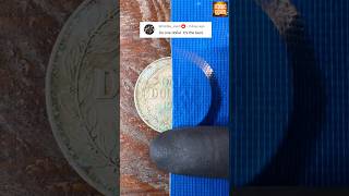 How to  Clean One Dollar Coin iconiccoins satisfying [upl. by Bilicki]