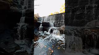 Creek Fishing And Waterfalls In Fall Foliage🛤️creekfishing bassfishing creekfishingadventures [upl. by Tamas]