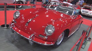 Porsche 356 C 1600 Cabriolet Car 1964 Exterior and Interior [upl. by Adlihtam]