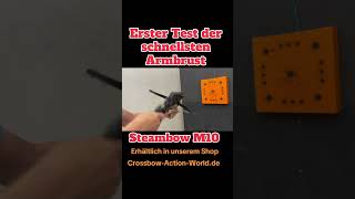 ArmbrustTuning  1 Test 20 Schuss mit dem 10 SchussMagazin Steambow M10 Upper armbrust crossbow [upl. by Harrod705]