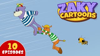 Zaky amp Friends Cartoons Compilation  10 Episodes  55 Minutes [upl. by Funk]