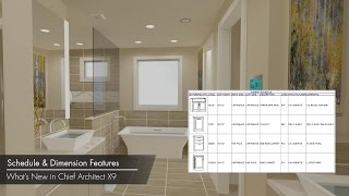 Chief Architect X9 New Features  Schedules amp Dimensions [upl. by Crandale783]