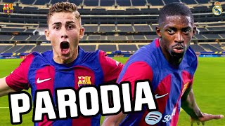 Canción Barcelona vs Real Madrid 13 Parodia Agua  J Balvin [upl. by Ardnos]