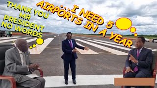 President Hakainde Hichilema Opens Kasama Airport  Chiti Mulukulu thanks HH [upl. by Weed]