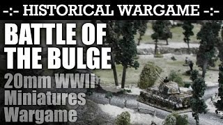 Battle of the Bulge WW2 20mm Miniatures Wargame by SSWG  HD Video [upl. by Manny]