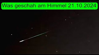 Komet C2023 A3 Orioniden am Himmel des 21102024 was ein Himmelsspektakel incÜberraschungsbesuch [upl. by Musser]