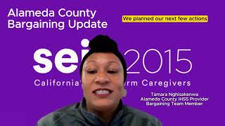 Alameda County IHSS Bargaining Update 1 [upl. by Ettezzil]