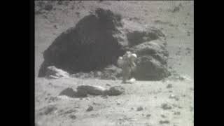 Apollo 16  Lunar EVA 3 from Rover TV  Part 1 [upl. by Sivrup638]