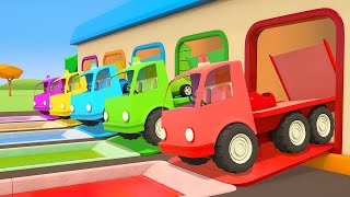 Helper cars for kids amp vehicles for kids Full episodes cartoons for kids Tow trucks amp Learn colors [upl. by Nyrhtac]