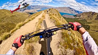 INSANE HELI BIKING DOWN A FULL MOUNTAIN RIDGE LINE [upl. by Deyas841]