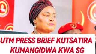 KUNALI PRESS BRIFING KUTSATIRA KUMANGIDWA KWA A PATRICIA KALIATmcp dpp utm politicalanalysis [upl. by Ydorb]