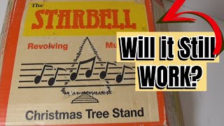 Vintage Starbell Musical Christmas Tree Stand  A MidCentury Modern Marvel [upl. by Benjie824]